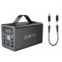 HOCO J138 Power Bank with Ultra Large 60,000mAh Capacity 22.5W PD20W DC12V Multi-function, Dual Type-C Input and Type-C and triple USB-A output, LED digital display of power level, With LED lamp and handle - Black